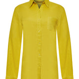 Blusa Manga Larga Lino Orgánico Mujer Lirio Amarillo RKF
