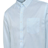 Camisa Manga Larga Algodón Hombre Wf Pb Azul RKF