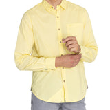 Camisa Manga Larga Algodón Orgánico Hombre Galiton Amarillo RKF