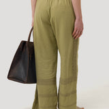 Pantalon Lino Orgánico Mujer Ava Crema RKF