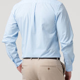 Camisa Manga Larga Algodón Hombre Easysolid Azul RKF