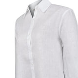 Remera Manga Larga Lino Orgánico Mujer Lirio Blanco RKF