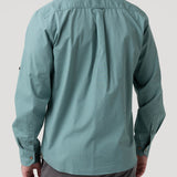 Camisa Manga Larga Algodón Orgánico Hombre Galiton Verde RKF