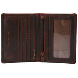 Billetera Fibras Recicladas Hombre Tc Bifold Magnet Marrón RKF
