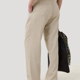 Pantalon Lino Orgánico Mujer Ava Crema RKF